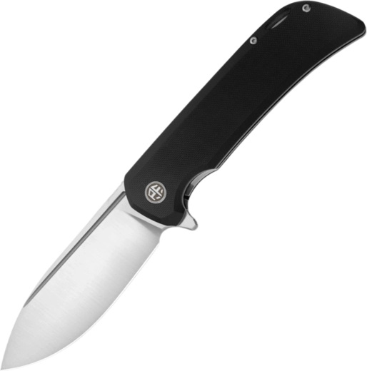 Folding pocket knife Petrified Fish Tunny 9.8 cm, satin, black G10