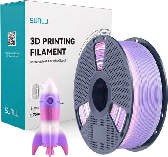 Filament Sunlu PLA mavrica pro 3D tisk