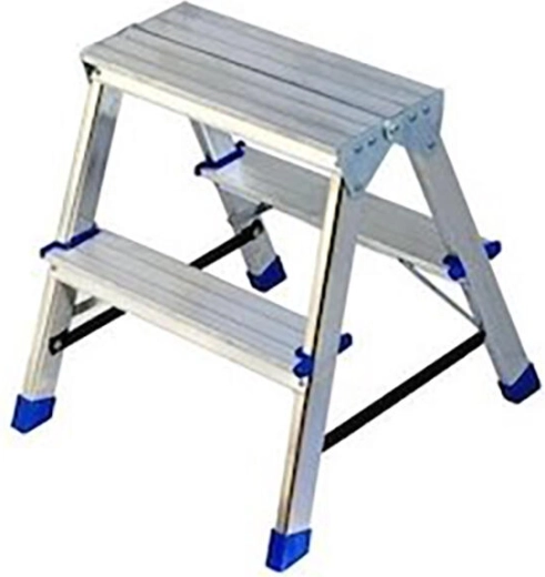 Dvostranske aluminijaste stopnice ELKOP z 2 prečkami