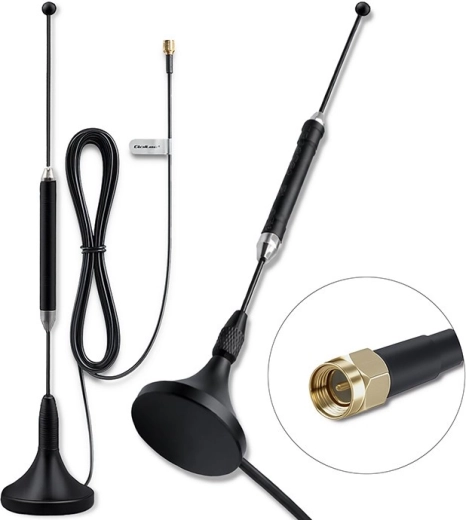 4G LTE Antenna with Magnetic Base 5 dBi, Omnidirectional, 600–2700 MHz, SMA, 3 m