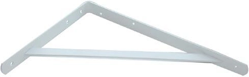 Konzolna polica z nosilcem, bela – nosilni kotnik za veliko obremenitev