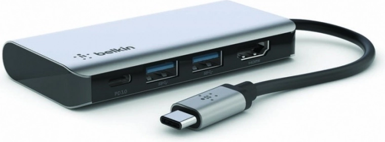 USB‑C 4‑v‑1 večvratni adapter z 4K HDMI in napajanjem 100 W