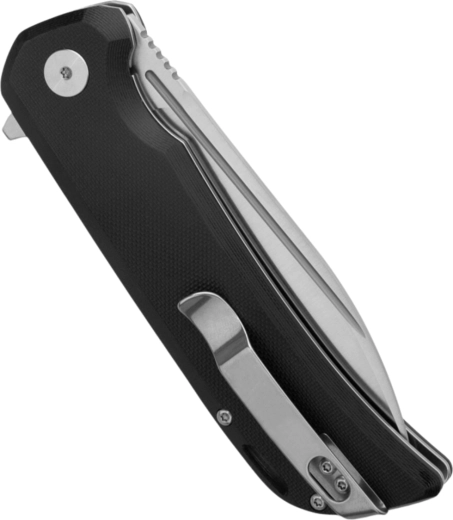 Durable G10 handle and deep-carry clip