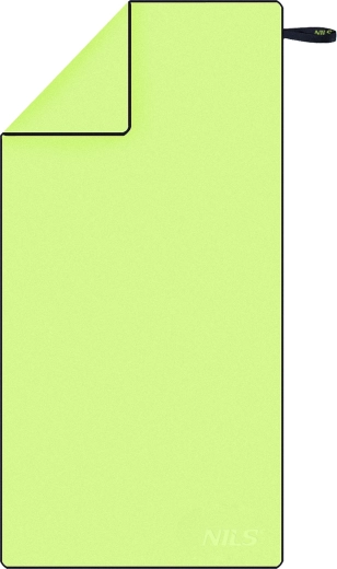 Hitro sušeča mikrovlaknena brisača NILS Camp, zelena/črna