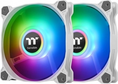 Ventilator Thermaltake Pure Duo 12 ARGB Sync Radiator Fan 2 Pack bel
