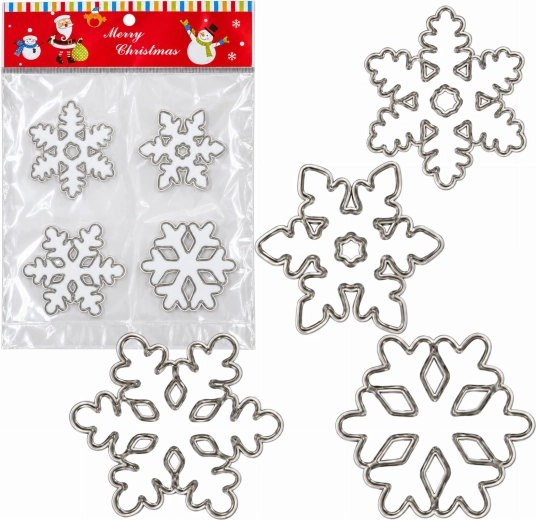 Christmas gel window sticker with snowflakes - 1 piece