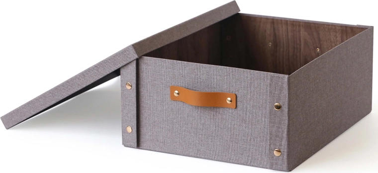 Shranjevalna škatla s pokrovom 33 × 40 × 17 cm – papir in lepenka