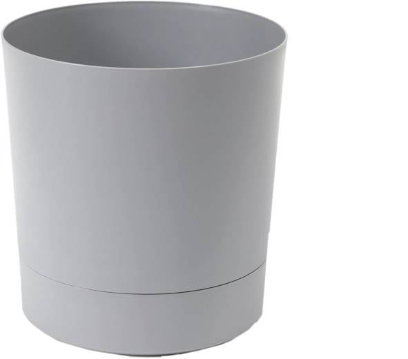 Lonec za rože s podstavkom AURA 35 cm – siv