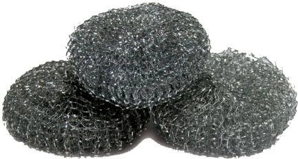 Jekleno žičnato strgalo 7,5 × 2,5 cm, pakiranje 3 kosi