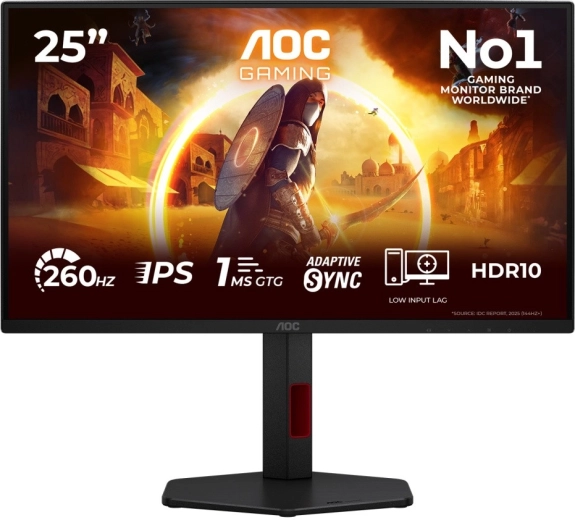Gaming monitor AOC 25G4ZR 24,5" fast IPS 260 Hz s pivotom