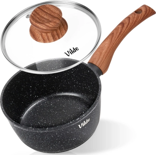 Kozica z granitno površino s steklenim pokrovom 16 cm, 1,2 l