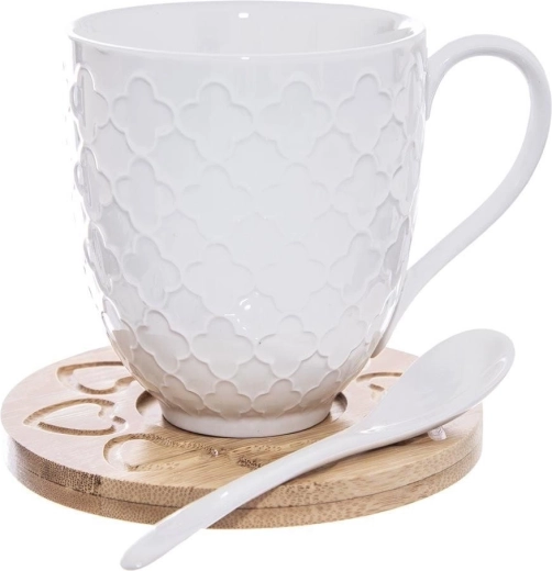 Stilski reliefni dekor in udoben oprijem