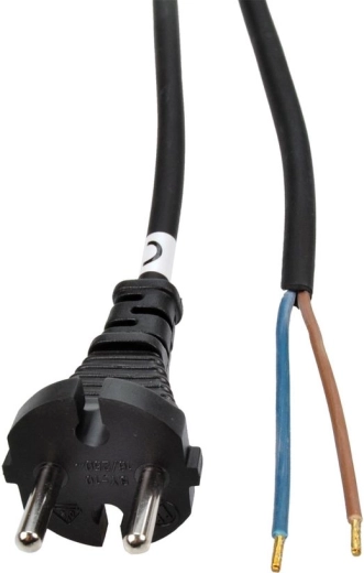 Solight flexo gumijasti kabel 2× 1,5 mm² črn 2,5 m