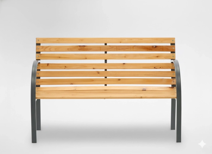 Lesena vrtna klop 120 × 60 × 82 cm GARDENLINE