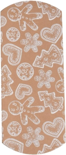 Božična papirnata škatlica Kraft rjava 20 × 10 cm
