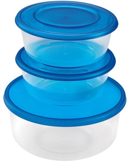 Plastične posode HEIDRUN, set 3 kos