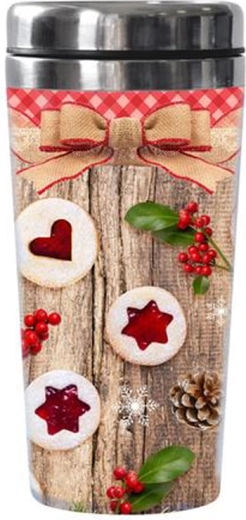 Termo skodelica TORO 450 ml z motivom linških piškotov