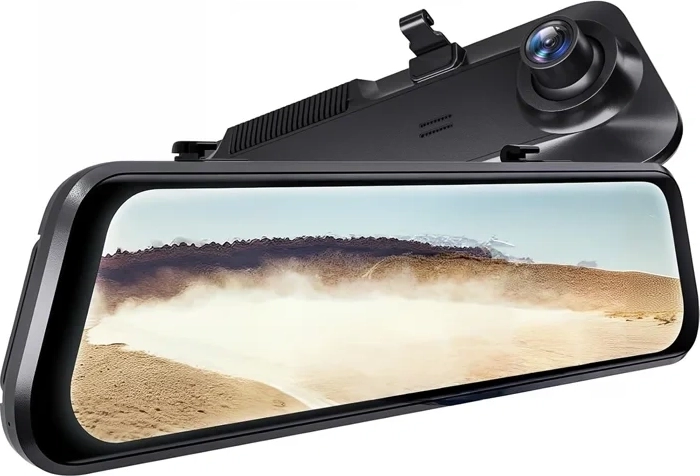 WOLFBOX G850 Pro 4K Dash Camera with Mirror and 1080p Rear Camera