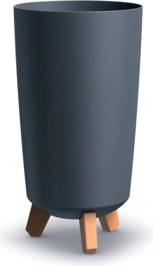 Cvetlični lonec Gracia Tubus Slim 19,5 cm antracit