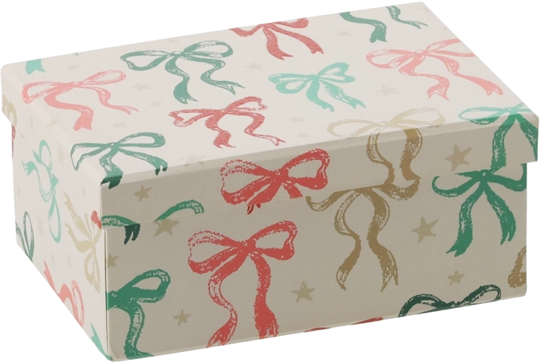 Darilna božična škatlica z mašnico 15 × 10,5 × 6,5 cm - 1 kos