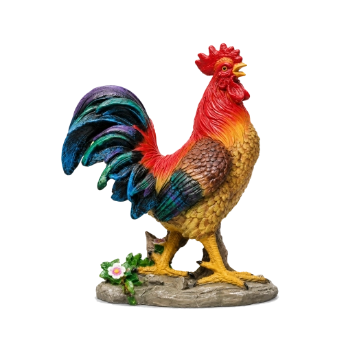 Decorative rooster figurine for a nativity scene, 41 cm