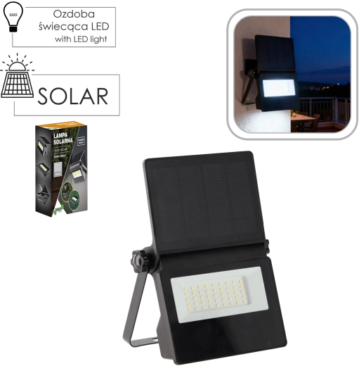 Solarna LED stenska svetilka s senzorjem gibanja