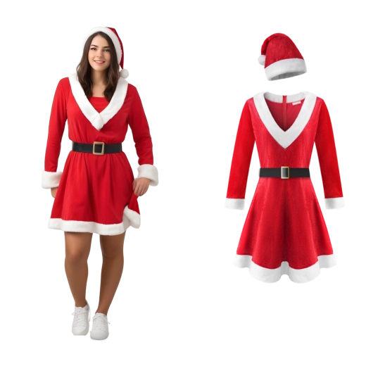 Popoln božični komplet, pripravljen za nošenje