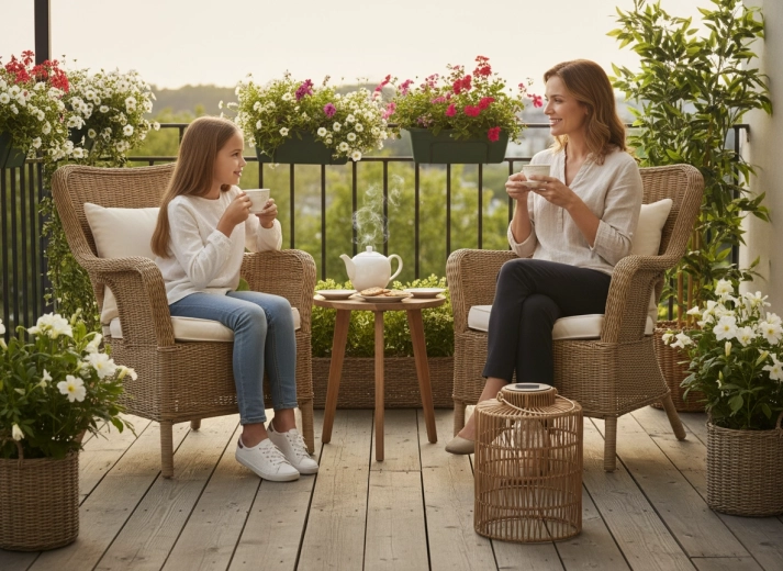 Prijetno vzdušje za zunanje posedanje