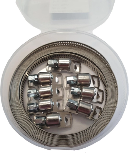 Komplet neskončnega trakastega objemka BSF 8 mm, 3 m + 8 zapor W2B