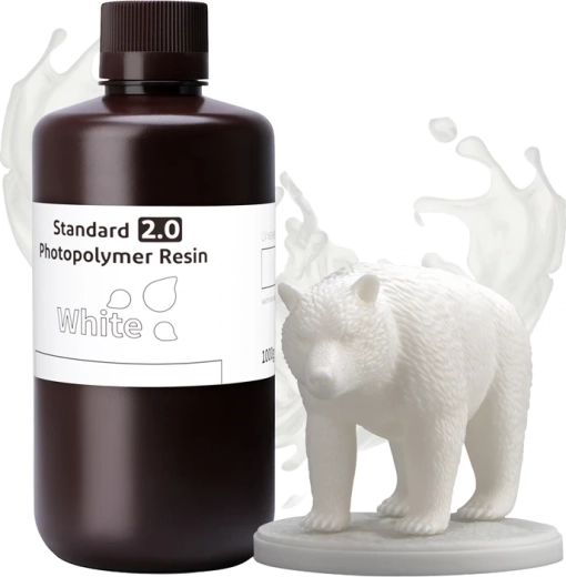 Fotopolimerno smolno ELEGOO Standard 2.0 – Bela