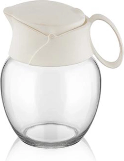 Steklena vrčka za smetano 210 ml v barvi slonovine