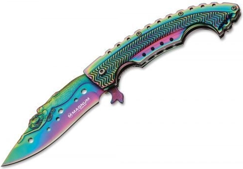Magnum Rainbow Mermaid žepni nož 9,5 cm, mavrični, jeklo