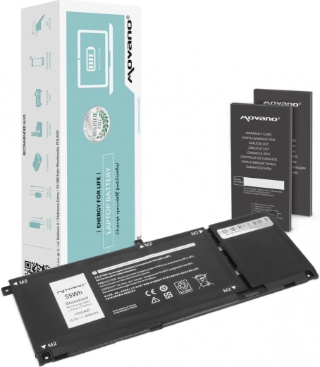 Movano battery for Dell Inspiron 5400/5401/5402/5406/5501/5508 3600 mAh 55 Wh