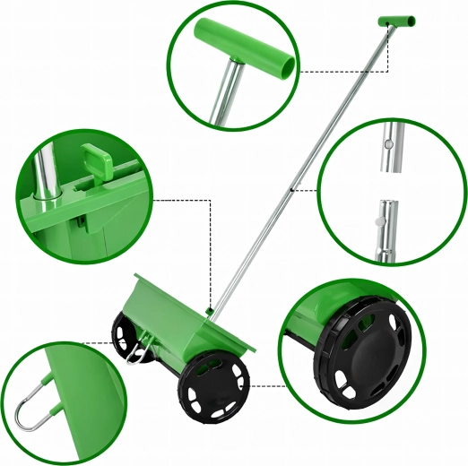 Udoben T‑ročaj in nastavljiv ročaj