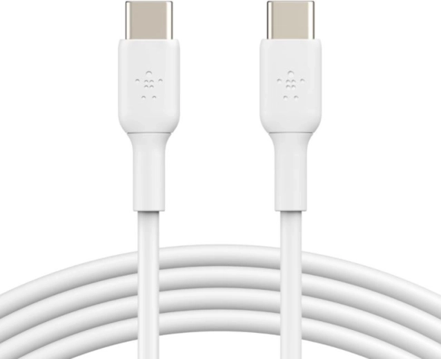Pvc usb-c to usb-c cable 1m white
