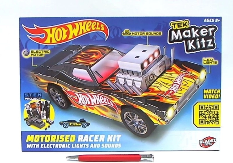 Hot Wheels Bladez Rodger Dodger – konstrukcijski set z lučmi in zvokom