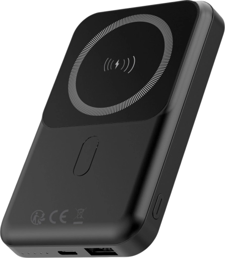 Forever brezžična powerbanka MagSafe 10000 mAh, PD/QC 22,5 W, črna