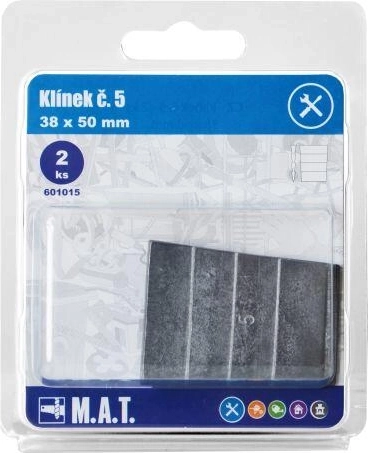 Leseni klin št. 5 38 × 50 mm, komplet 2 kos