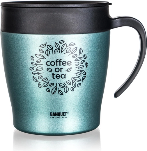 Potovalni termolonček 330 ml BANQUET Tazza zelenosiv
