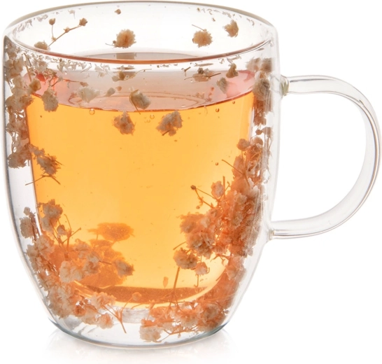 Stekleni termo lonček z dvojno steno 350 ml