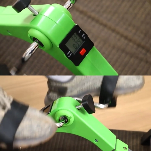 Compact under-desk pedal exerciser – legs and arms