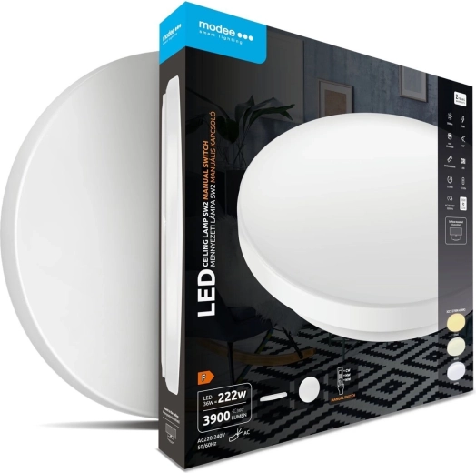 Modee okrogla stropna LED svetilka 36 W 3CCT 3900 lm s stikalom