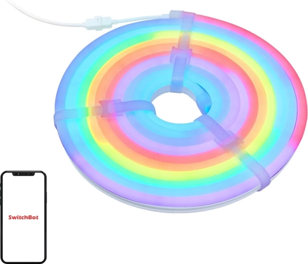SwitchBot neonski pametni LED trak RGBIC neon rope light 5 m (Matter)