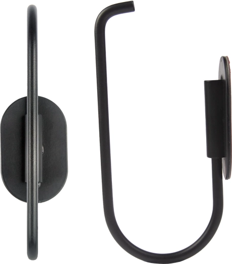 Kovinsko držalo za toaletni papir, črno 13,75 × 6,8 × 4 cm