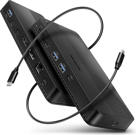 Večvratni USB razdelilnik 12-v-1 AXAGON HMC-U4, USB4 40 Gb/s, 8K video, PD 100 W