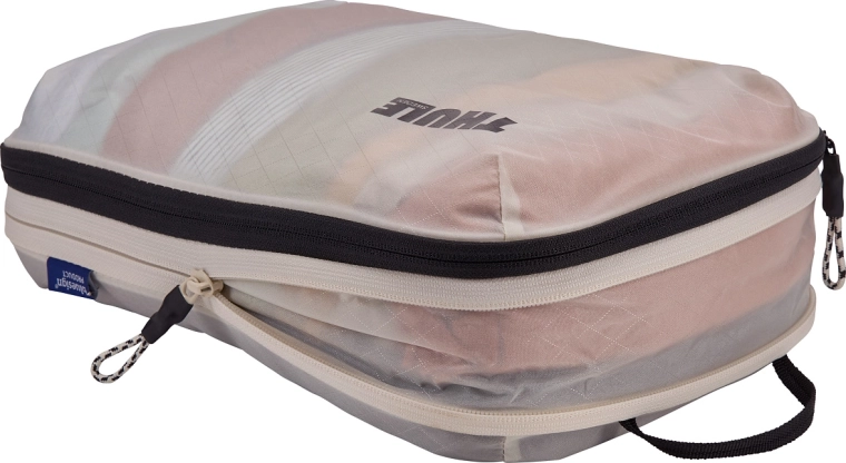 Compression zipper for maximum space