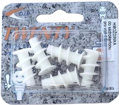 Plastični vložek za suhomontažo, 5 kosov, blister