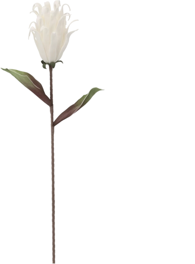 Dekorativna roža 76 cm bela