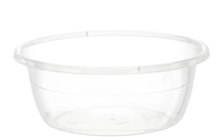 Prozorna okrogla skleda 7 l iz polipropilena