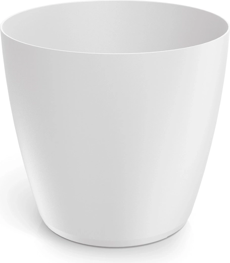 Cvetlični lonec Mate 13,8 cm bel plastičen